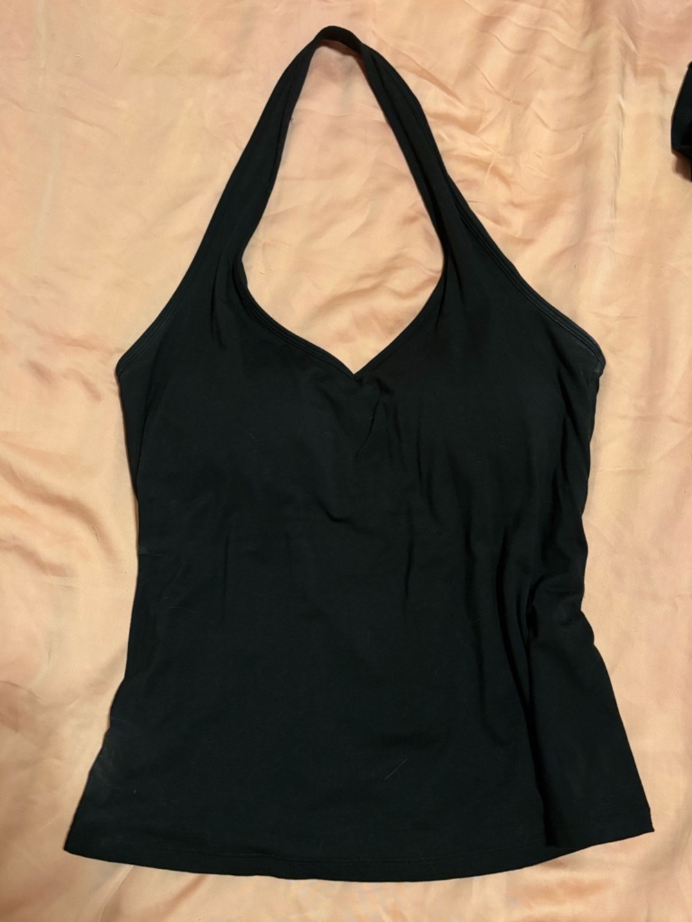 Klassy Network Black Solid Halter Top